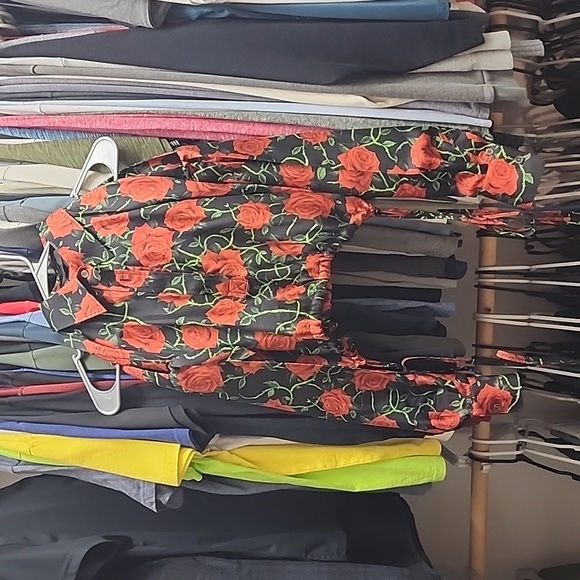 Alexander Wang rose print slit sleeve top - Picture 2 of 4